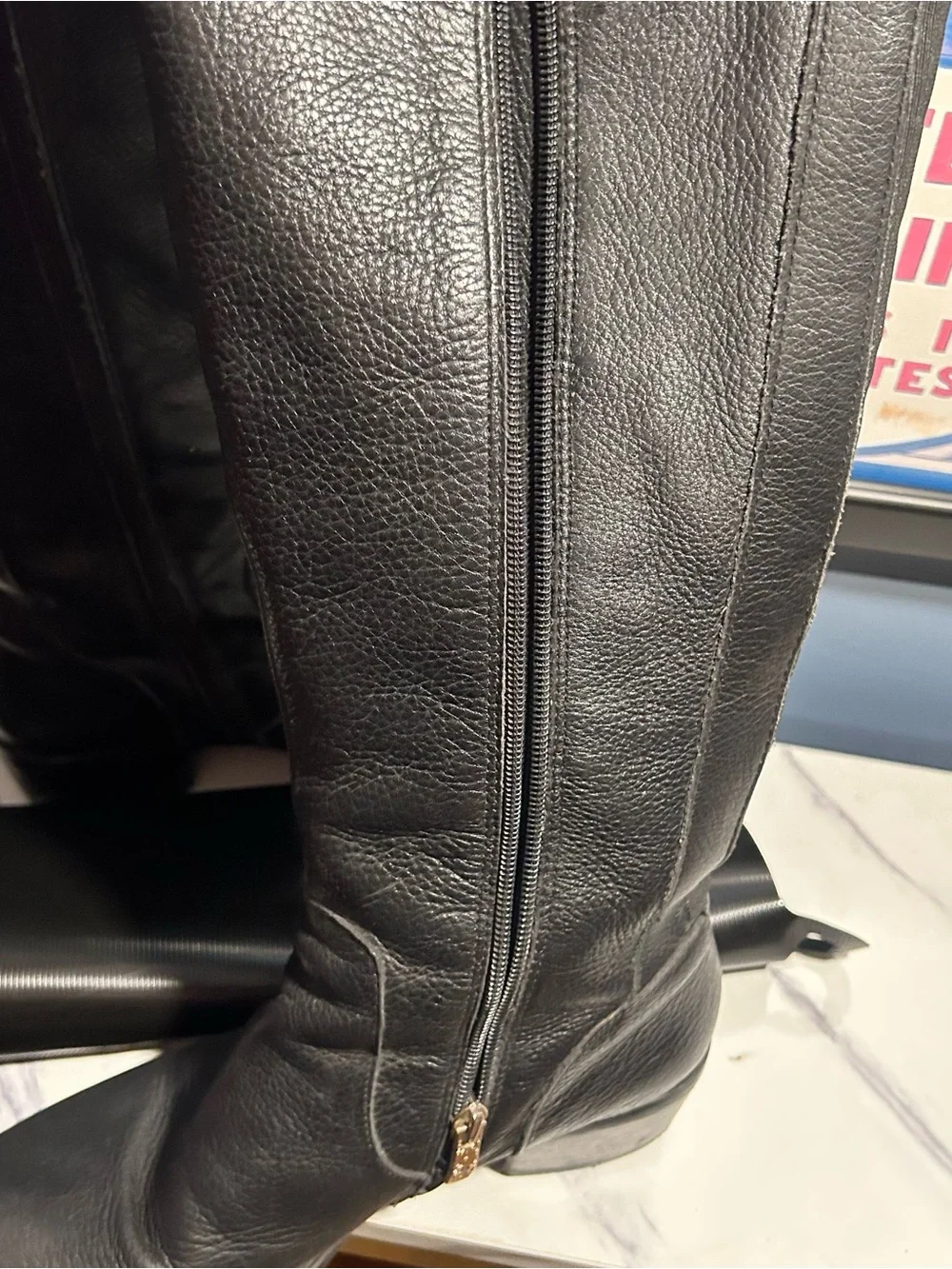 Vince Camuto Bocca Leather Zip Up boots